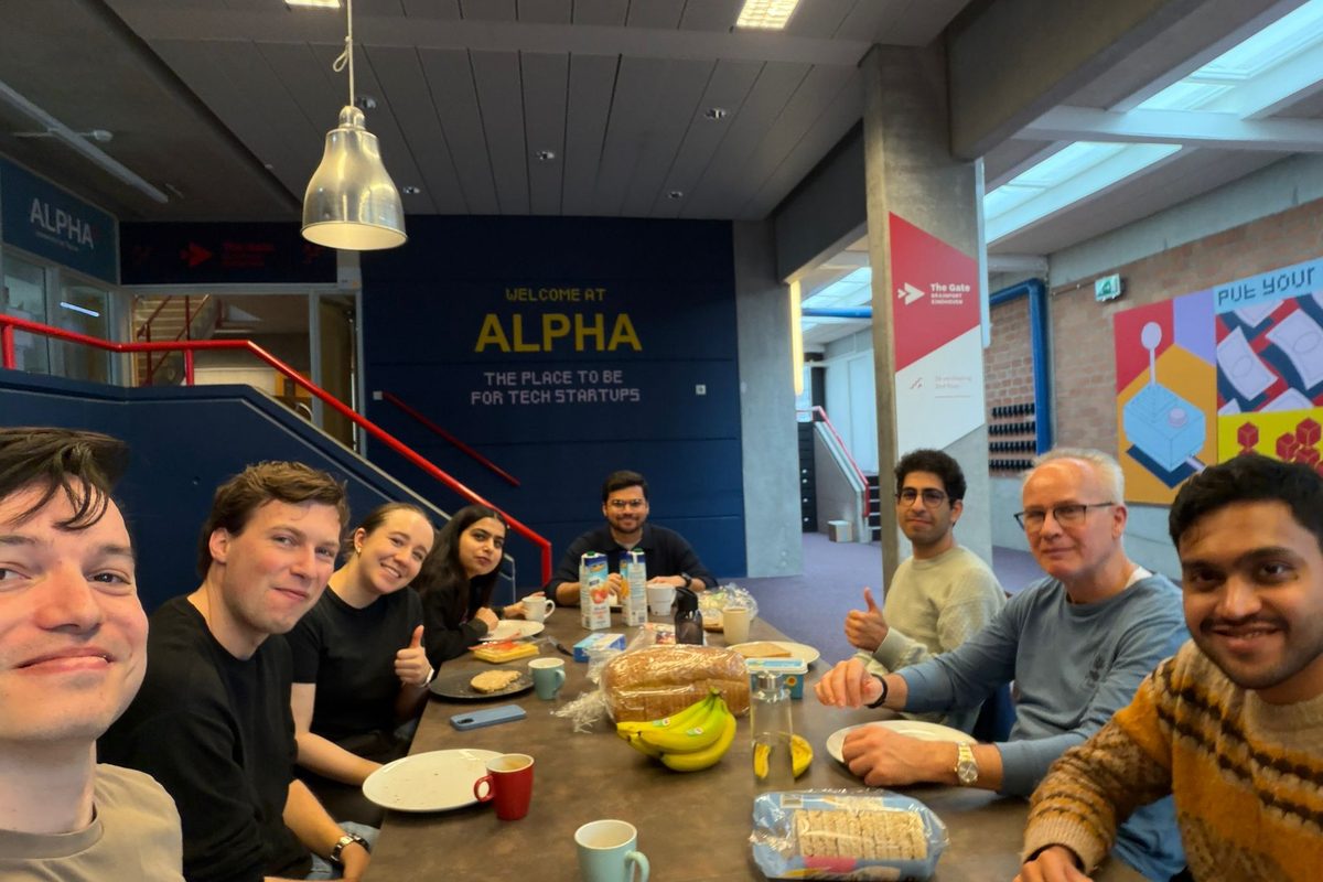 Part of the Tarucca team during a day at the office
